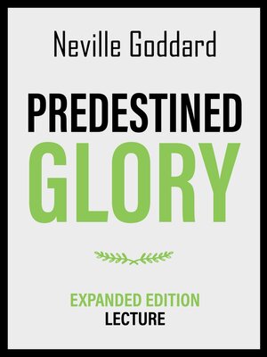 cover image of Predestined Glory--Expanded Edition Lecture